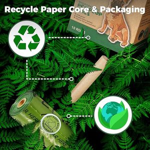 Green Disposable Dog Poop <b>Bag</b> Eco-Friendly Leak-Proof Heat <b>Seal</b> Offset Printing LDPE Material Dog Waste <b>Bag</b> - Product Image 5