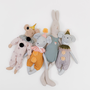 CPC Children's Comforter Toy PP Cotton <strong>Mouse</strong> Design Crochet Linen Fabric <strong>Plush</strong> <strong>Animal</strong> Bag with Mesh Lining Material - Product Image 4