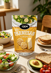 Croustilles de fromage <span class=keywords><strong>parmesan</strong></span> Keto OEM 100% adaptées au corps humain, collations cétogènes riches en protéines 56g, fabricant chinois <span class=keywords><strong>Halal</strong></span>, aliment casher juif - Product Image 5