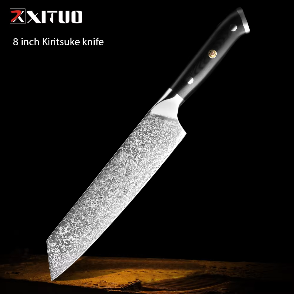 Kiritsuke en acier de Damas 8-M-R2