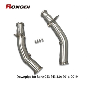 ท่อไอเสียสแตนเลส 304 แบบตรงสำหรับ Mercedes-Benz C43 E43 M276 3.0T ปี 2016-2019 - Product Image 4