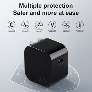 Cargador Rápido GaN 30W para <span class=keywords><strong>iPhone</strong></span> 13 <span class=keywords><strong>12</strong></span> 11 Xr Xs Pro Max 18W USB C Adaptador <span class=keywords><strong>de</strong></span> Pared Original Tipo C para Teléfono Apple Enchufe UK/US/EU - Product Image 6