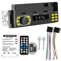 Lecteur MP3 universel pour voiture Radio audio stéréo avec support pour téléphone portable BT/SD/USB/AUX-IN/FM