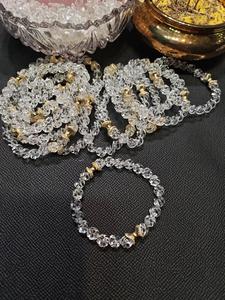 Natural White Round <b>Crystal</b> Twist Bead <b>Bracelet</b> High Transparency Energy Jewelry Women Fashion Jewelry - Product Image 2