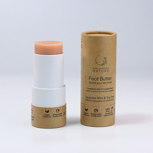 Hot Sale 2oz Black Cardboard Cylinder Tube Empty Cosmetic Paper Tube for Sunscreen Stick Packaging Twist Style for Packing - Product Image 1