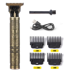 Tagliacapelli e Regolabarba Professionale per Uomo, Rasoio Elettrico <span class=keywords><strong>con</strong></span> Lama a T, Tosatrice per Taglio Capelli, <span class=keywords><strong>Baffi</strong></span> e Viso - Product Image 2