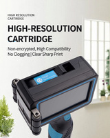 AISOMARK Nouvelle imprimante jet d'encre portable à séchage rapide pour codes QR de date d'expiration, codes-barres, logos et numéros de lot sur boîtes en plastique
