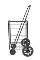Chariot de magasin pliable portable sur mesure de 40 kg pour les supermarchés, pour un usage domestique, avec support en plaque de fer au fond
