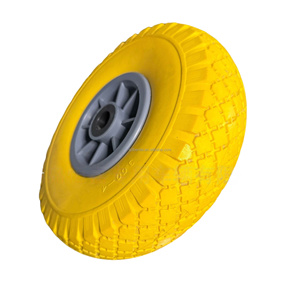 Rueda de espuma de poliuretano de 10 pulgadas 3.00-4, neumático antipinchazos para carretilla, ruedas con rodamientos de bolas, nueva, venta al por menor - Product Image 3