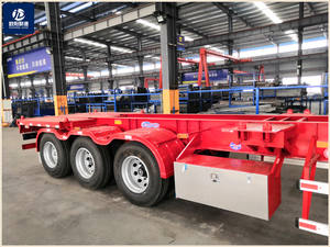 Tystojd — remorque 2 axes 40 pieds, enfant avec châssis plat, conteneurs de 40 pieds avec 12 jeux de verrouillage torsadé, transport en promotion - Product Image 5