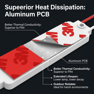 DC 12V Low Voltage, 170 Degree Wide Beam Angle Lens for even <b>lighting</b>, and Aluminum PCB for superior heat sink - Product Image 2