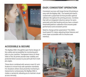 Impresora 3D de Gran Formato Antinsky BigRep ONE, Sistema de Materiales Abierto, Imprime Todos los Filamentos Compatibles, Impresora 3D Industrial - Product Image 6
