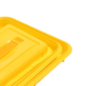 Caja de almacenamiento de alimentos para maleta, 20L, sellada, portátil, rectangular, amarilla, para uso en viajes - Product Image 5