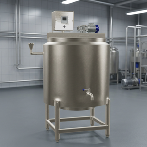 Cuve de pasteurisation automatique industrielle de 2000 litres pour mélange de crème glacée |   Pasteurisateur laitier en acier inoxydable - Product Image 2