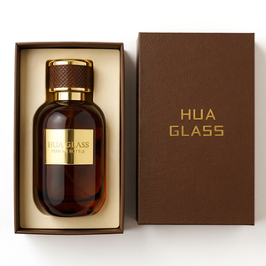 Flacone Spray per Profumo Personalizzato da 100ml in Ambra/Nero con Tappo Effetto Pelle Testurizzato, Logo Personalizzato OEM Disponibile - Product Image 6