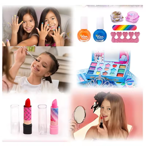 Boîte cadeau bleue de luxe pour bébé jouets de <span class=keywords><strong>maquillage</strong></span> pour enfants pour filles âgées de 9 à <span class=keywords><strong>12</strong></span> <span class=keywords><strong>ans</strong></span> cosmétiques pour enfants de 9 à <span class=keywords><strong>12</strong></span> <span class=keywords><strong>ans</strong></span> - Product Image 5