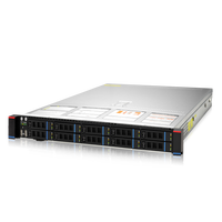 1U Dual INTEL Xeon 1st/2nd CPU Server & 24xDDR4 Memory, 10xSATA/SAS 2.5' HDD & 2xPCIe3.0 Accelerator Cards & Rack Server