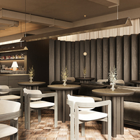 Chaises et tables de café de luxe sur mesure, ensemble de mobilier commercial pour hôtel, restaurant, projet de restauration fine