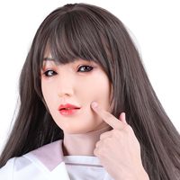Masque féminin en silicone Alice avec maquillage réaliste, masque intégral pour travestis, cosplay, Halloween
