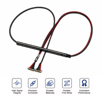 Câble LVDS personnalisé ICape, assemblage de câbles 30 broches Micro Coax SPC, conducteur 100K+ Flex Life, 5,4 Gbps, isolation PFA, câble d'écran LCD pour PC