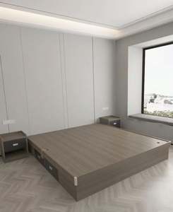 Camas de madera maciza modernas minimalistas italianas para Villa Hotel apartamento muebles de dormitorio principal camas para niños - Product Image 2