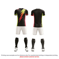 Seragam Sepak Bola Musim Panas Dewasa Unisex yang Dapat Disesuaikan - Serat Poliester Bernapas, Cepat Kering, Cetak Transfer Panas, Lengan Pendek Polos