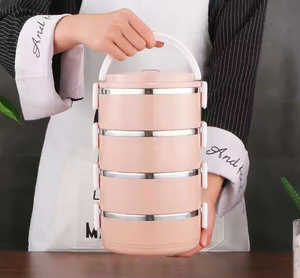 Cheap Stainless Steel Insulated Heatable Leak Proof <b>Stackable</b> Thermal Lunch Box Set with Adult Food <b>Container</b> and Thermal Bag - Product Image 2