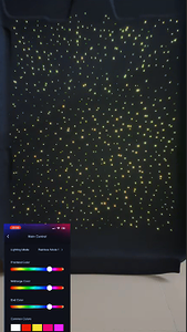 Kit de plafond de voiture en fibre optique 0,5 mm à changement de couleur effet symphonie colorée, étoiles scintillantes 0,5 mm - Product Image 3