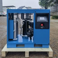 Compresseur d'air électrique à vis avec réservoir d'air Compresseur d'air industriel à fréquence variable à un étage