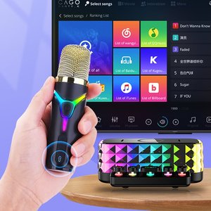 <span class=keywords><strong>Z6</strong></span> Pro Không Dây Karaoke Với 2Microphone <span class=keywords><strong>Bluetooth</strong></span> Loa Home Party Ca Hát RGB Ánh Sáng Loa Không Dây - Product Image 4