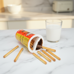 بسكويت على شكل أعواد مغطى بالشوكولاتة بتصميم كرتوني مطبوع، وجبات خفيفة مفضلة للأطفال - Product Image 4