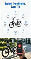 Kingwo LT22 4G - Localizador GPS con Cable para Bicicletas Eléctricas y Motocicletas, Dispositivo de Rastreo Vehicular GPS BDS de 9-100 V