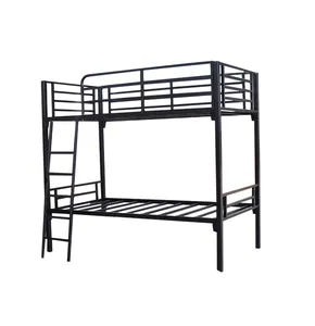 Metal Bunk Bed School Dormitory Metal Bed Frame With Ladder Home Bedroom Adult Kids Metal Bed