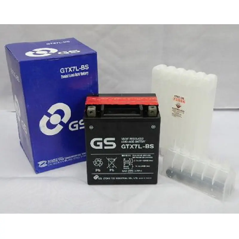 Grosir, Pengiriman Kontainer GS GTX7L-BS/Baterai YTX7L-BS (Buatan Taiwan)