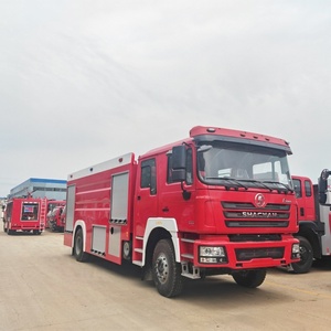 Camión de Bomberos Shacman de 8 Toneladas con Tanque de Agua de 6000L y Tanque de Espuma de 2000L, Euro 6, Vehículo de Rescate contra Incendios para Plantas Industriales - Product Image 2