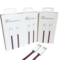 Câble USB-C vers Type-C tressé en nylon PD 60W 1M, charge rapide 3A, transfert de données pour iPhone 18 17 16 15 Pro Max