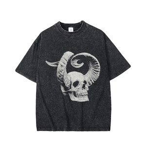 ZY Áo thun nam ngắn tay dáng rộng ngoại cỡ dáng rộng hợp thời trang vải cotton 100% sợi nhuộm kỹ thuật số in ấn kỹ thuật số - Product Image 1