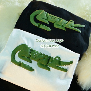 Áo Thun Áo Thun Áo Thun In Hình Nhà Sản Xuấ<span class=keywords><strong>t</strong></span> Bán Sỉ Cổ Điển Cổ Tròn Cotton Trơn <span class=keywords><strong>3D</strong></span> Cho Nam Dệ<span class=keywords><strong>t</strong></span> Kim Thường Ngày In Phồng 100% Cotton - Product Image 1