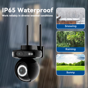 3MP Home <strong>Security</strong> <strong>Cameras</strong> System with 10.1 Inch Monitor Surveillance Kits, CCTV System with 4Pcs Wireless IP <strong>Cameras</strong> - Product Image 6
