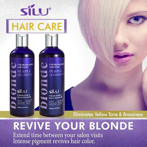 Champú roxo para el cuidado del cabello, productos para el cabello, conjunto de champú y acondicionador para el cabello con tratamiento de color púrpura - Product Image 2