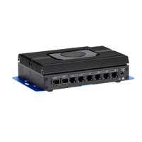 Mini PC Pare-feu I3 12e Génération 1215U 6C 8T avec 6 ports Ethernet Gigabit Intel I226V et 2 ports SFP+ 10 Gbit/s, double affichage pour la sécurité et la passerelle réseau