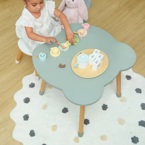 Ensemble de meubles modernes pour <span class=keywords><strong>chambre</strong></span> à coucher pour enfants Chaise d'étude en bois pour enfant <span class=keywords><strong>et</strong></span> table de bureau pour le salon - Product Image 1
