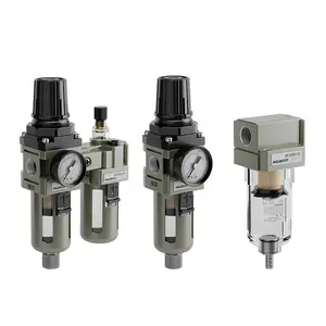 SMC tipo 1/4 pulgadas aire neumático FRL unidad combinación filtro de aire neumático lubricador regulador