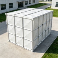 Réservoir d'eau composite en panneaux SMC de qualité alimentaire GRP d'origine chinoise Huili avec système de renfort interne pour la lutte contre l'incendie et l'eau potable