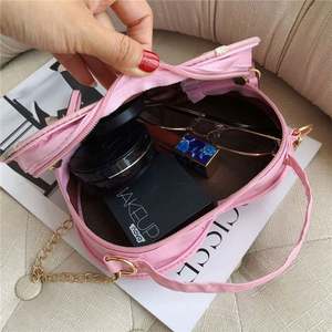 Sac bandoulière messager I-0628 pour femmes, sac à main mignon pour filles, sac à bandoulière brodé en PU avec dentelle, sac Love en cuir véritable - Product Image 6