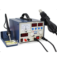 Station de soudage à air chaud SMD 3 en 1 TOP EAST, modèle 863D, avec garantie d'un an pour la réparation de téléphones mobiles