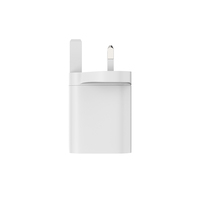 Chargeur de voyage USB-C PD 20W pour le Royaume-Uni, adaptateur secteur compact pour téléphone et écouteurs, certifié RoHS ETL FCC CE