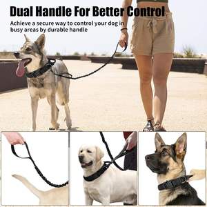 Tactical Leash Set, Adjustable Nylon <b>Training</b> With Control Handleand Metal Buckle, <b>Dog</b> <b>Collar</b> For Medium Large <b>Dogs</b> - Product Image 4