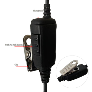 Tai Nghe Radio Loại C Hai Chiều Có Dây Kèm Micro Loa, Tai Nghe Âm Trầm Có Dây 3.5Mm Cho <span class=keywords><strong>PMR446</strong></span> CLP1040 - Product Image 2