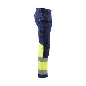 BLAKLADER - 155818118933D128 Pantalon haute visibilité avec stretch Bleu marine/jaune-EAN 7330509883334 HI-VIS WORKWEAR - Product Image 4